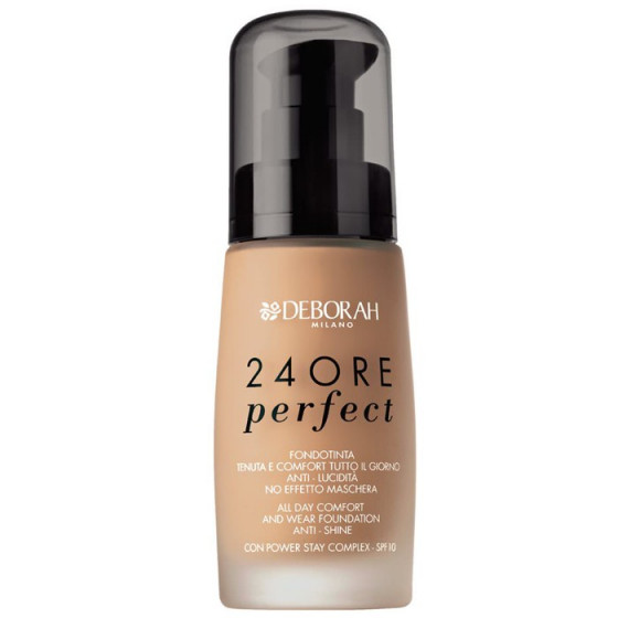 Deborah 24 Ore Perfect Foundation - Тональна основа для обличчя тривалої дії 