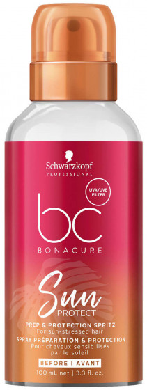 Schwarzkopf Professional Bonacure Sun Protect Prep & Protection Spritz - Спрей-кондиціонер для захисту волосся від сонця