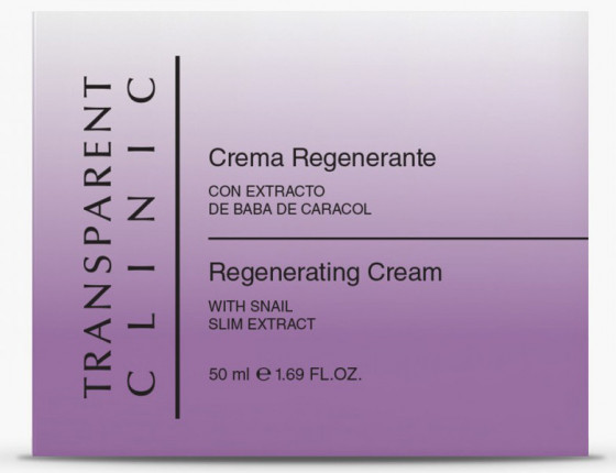 Transparent Clinic Regenerating Cream - Відновлюючий крем-гель з колагеном і екстрактом слизу равлика - 1