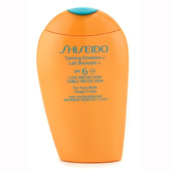 Shiseido Tanning Emulsion N - Емульсія для обличчя і тіла для засмаги водостійка SPF 6