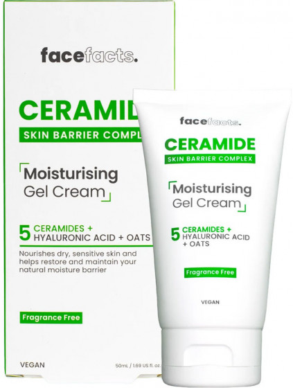 Face Facts Ceramide Moisturising Gel Cream - Зволожуючий гель-крем з керамідами