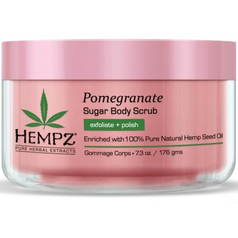 Hempz Pomegranate Herbal Sugar Body Scrub - Цукровий скраб для тіла з гранатом