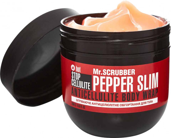 Mr.Scrubber Stop Cellulite Pepper Slim Anticellulite Body Wrap - Зігріваюче антицелюлітне обгортання для тіла