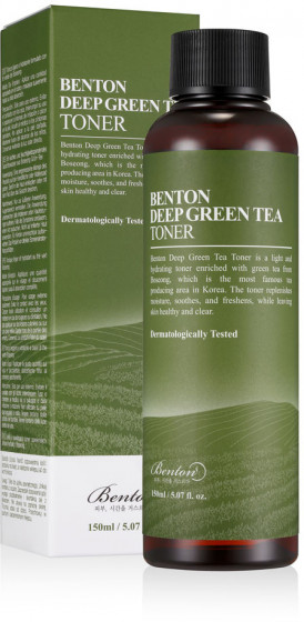 Benton Deep Green Tea Toner - Тонер із зеленим чаєм - 1