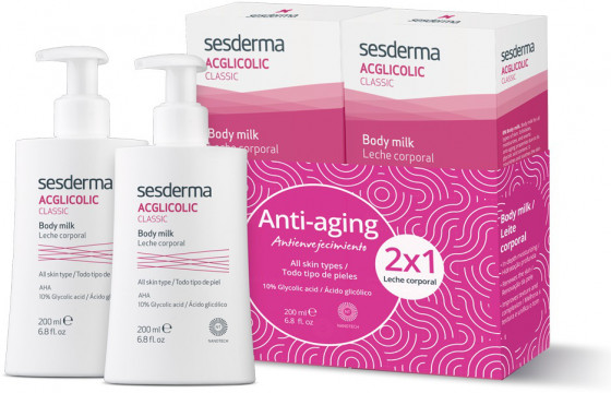 Sesderma Acglicolic Body Milk (1+1) - Зволожуючий набір для тіла