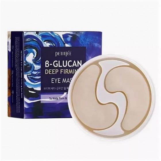 Petitfee & Koelf B-Glucan Deep Firming Eye Mask - Супер зміцнюючі патчі для очей з бета-глюканом - 1