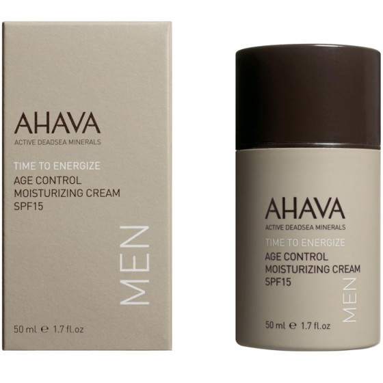 Ahava Men Age Control Moisturizing Cream SPF 15 - Крем омолоджуючий зволожуючий для чоловіків SPF15 - 1