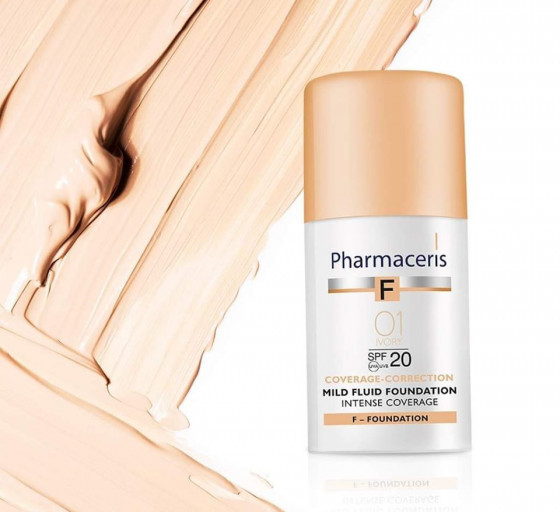 Pharmaceris F Protective-Corrective Fluid Foundation SPF50+ - Захисний коригувальний тональний крем - 3