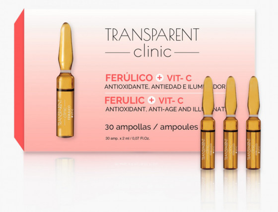 Transparent Clinic Ferulic + Vit C - Концентрат антивіковий з феруловою кислотою та ДМАЄ