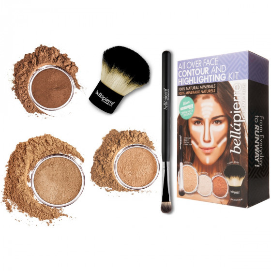 Bellapierre All Over Face Highlight & Contour Kit - Набір для моделювання обличчя - 4