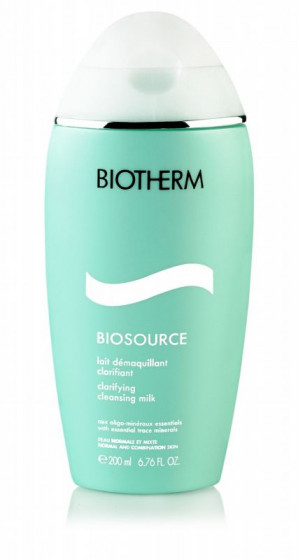 Biotherm Biosource Cleansing Milk - Молочко для обличчя для зняття макіяжу для нормальної та комбінованої шкіри