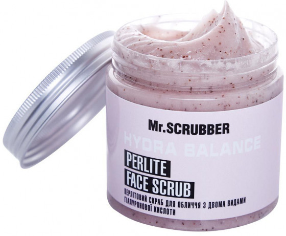 Mr.Scrubber Hydra Balance Perlite Face Scrub - Перлітовий скраб для обличчя з двома видами гіалуронової кислоти