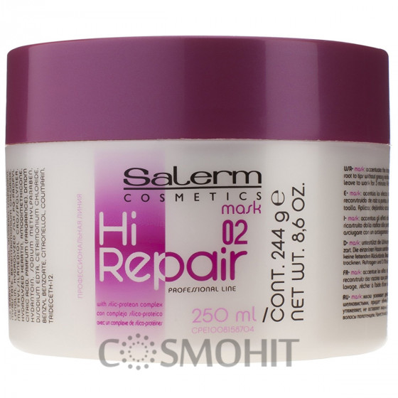 Salerm Mask Hi-Repair 02 - Маска для антивікового відновлення структури волосся