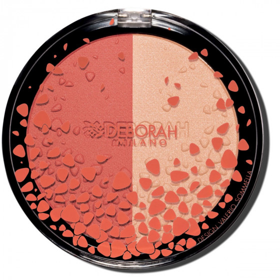 Deborah Duo Blush&Highlighter - Рум'яна і коректор 2-в-1 - 1