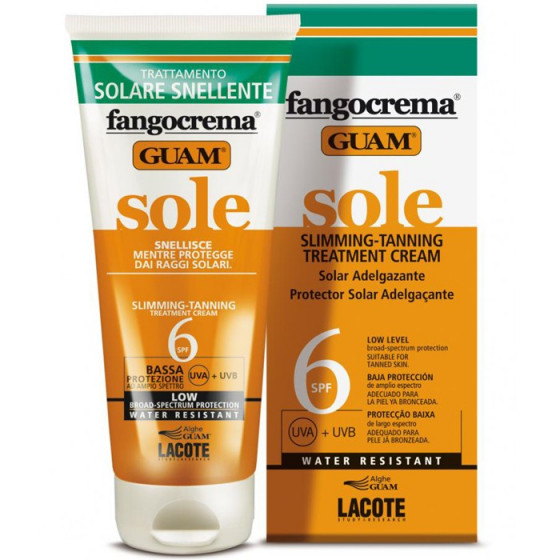 GUAM Fangocrema Sole Slimming-Tanning Treatment Cream - Сонцезахисний Фанго-Крем SPF 6 Стрункий Силует