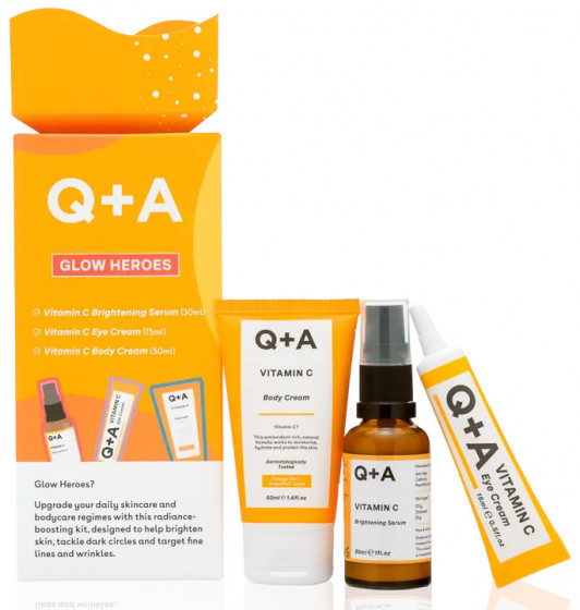 Q+A Glow Heroes Gift Set - Подарунковий набір для сяйва шкіри