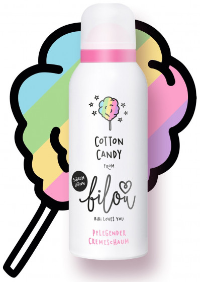 Bilou Cotton Candy Cream Foam - Лосьйон-пінка для тіла "Солодка вата" - 1