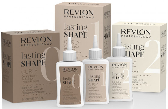 Revlon Professional Lasting Shape Curly Lotion Sensitized Set - Набір лосьйонів для завивки чутливого, фарбованого і освітленого волосся - 2