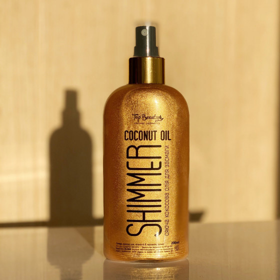 Top Beauty Shimmer Coconut Oil - Кокосова олія для засмаги з шиммером - 5