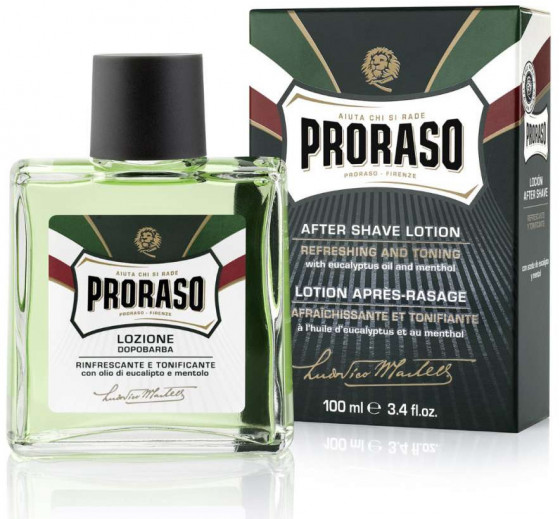 Proraso Green After Shave Lotion - Освіжаючий і тонізуючий лосьйон після гоління - 3