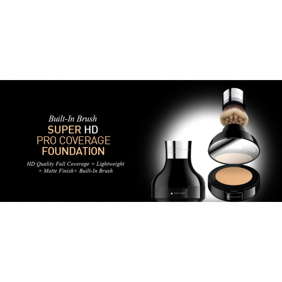 Cailyn Built in Brush Super HD Pro Coverage Foundation - Тональна основа з HD покриттям і пензлем - 1