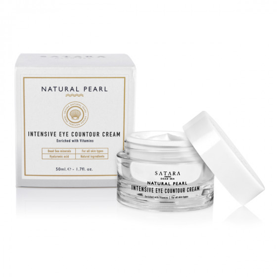 Satara Natural Pearl Intensive Eye Countour Cream - Інтенсивний крем для шкіри навколо очей з вітамінами - 2