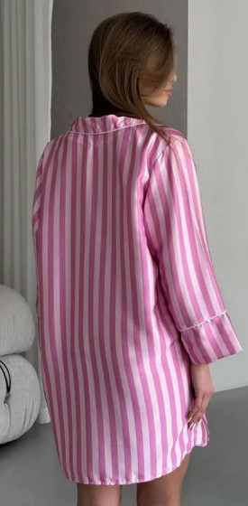 Minimalist - Піжама-сорочка жіноча (шовк Армані) - 1