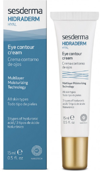 Sesderma Hidraderm Hyal Eye Contour Cream - Зволожуючий крем-контур для очей і губ - 1