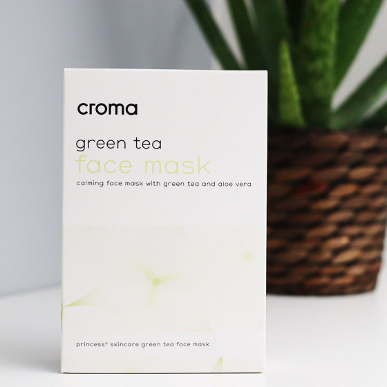 Croma Face Mask with Green Tea - Маска для обличчя з екстрактом зеленого чаю - 2