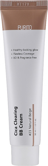 Purito Cica Clearing BB Cream SPF 38 PA+++ - BB крем для чутливої ​​шкіри з екстрактом центели