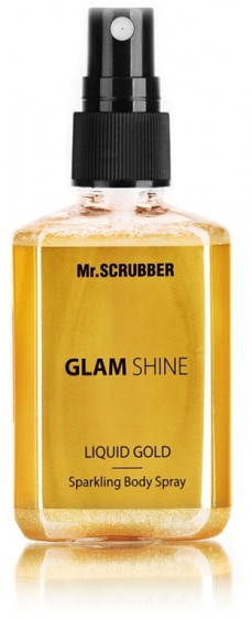 Mr.Scrubber Glam Shine Liquid Gold Sparkling Body Spray - Ультрасяючий спрей для тіла