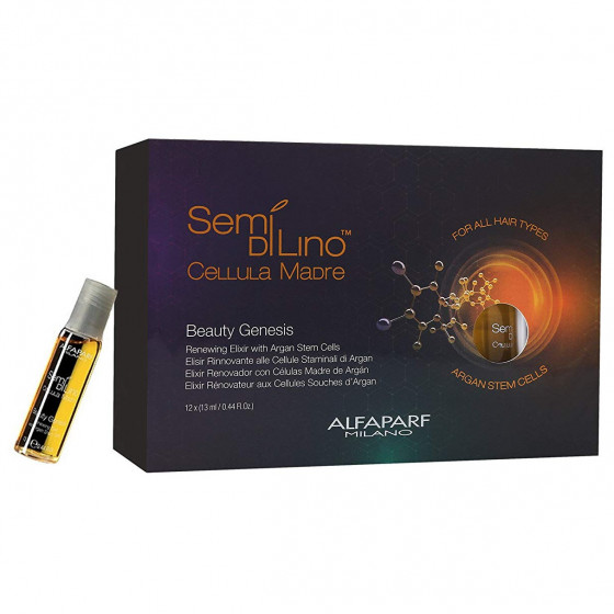 Alfaparf Semi Di Lino Sublime Cellula Madre Beauty Genesis - Еліксир для відновлення волосся в ампулах