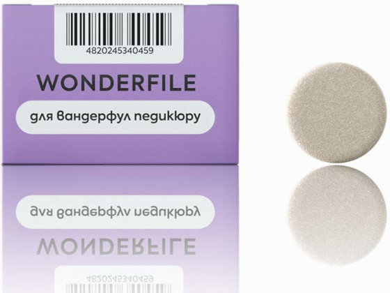 Wonderfile WFPDG25/180 - Клейові файли на педикюрний диск, 25 мм, 180 грит