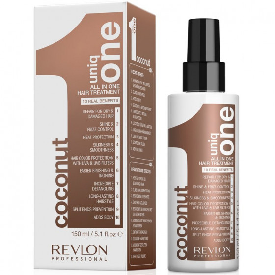 Revlon Professional Uniq One Coconut All In One Hair Treatment - Маска-спрей для волосся з ароматом кокоса