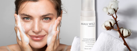 Malu Wilz Cotton Blossom Cleansing Mousse - Мус для вмивання з квітами бавовни - 1