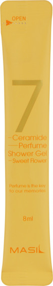 Masil 7 Ceramide Perfume Shower Gel Sweet Flower - Гель для душу з керамідами з ароматом солодких квітів