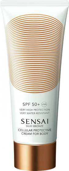 Kanebo Sensai Silky Bronze Cellular Protective Cream For Body SPF50+ - Сонцезахисний крем для тіла