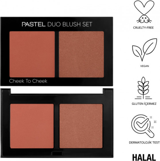 Pastel Profashion Cheek To Cheek Duo Blush Set - Палетка рум'ян - 1