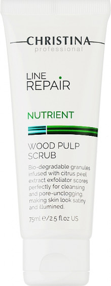 Christina Line Repair Nutrient Wood Pulp Scrub - Скраб для обличчя з дерев'яною целюлозою - 1