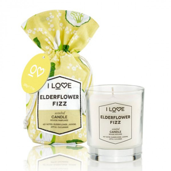 I Love Elderflower Fizz Scented Candle - Ароматична свічка "Коктейль з бузини" - 3