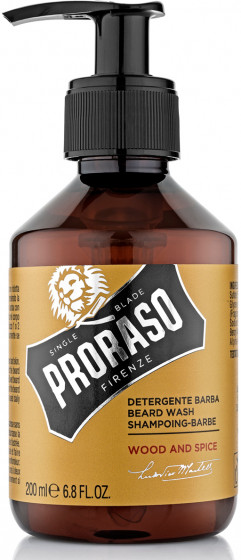 Proraso Wood & Spice Beard Wash - Шампунь для бороди