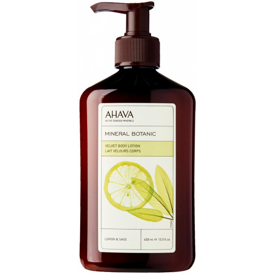 Ahava Mineral Botanic Velvet Body Lotion Lemon Sage - Ніжне молочко для тіла "Лимон і шавлія"