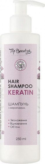 Top Beauty Hair Shampoo Keratin - Шампунь з кератином "Зволоження-відновлення-об'єм"