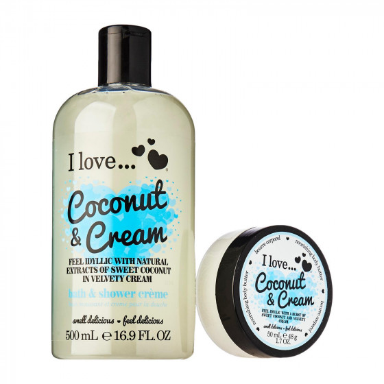 I Love Coconut & Cream Bath & Shower Creme - Крем для ванни і душу "Кокос з вершками" - 3