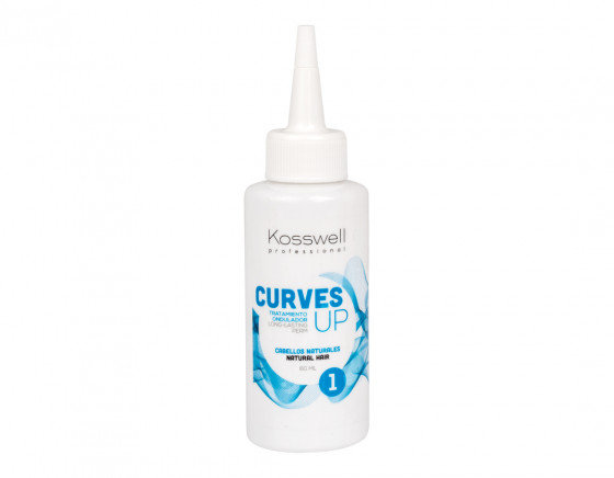 Kosswell Professional Curves Up 1 - Засіб для довготривалої укладки для натурального волосся №1