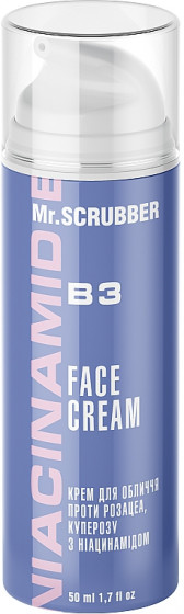 Mr.Scrubber Face ID. Niacinamide Face Cream - Крем для обличчя проти розацеа та куперозу, з ніацинамідом