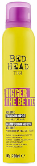 Tigi Bed Head Bigger The Better Volume Foam Shampoo - Шампунь-піна для об'єму волосся