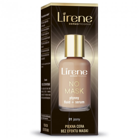 Lirene No Mask Fluid & Serum - Тональний крем-флюїд без ефекту маски - 1