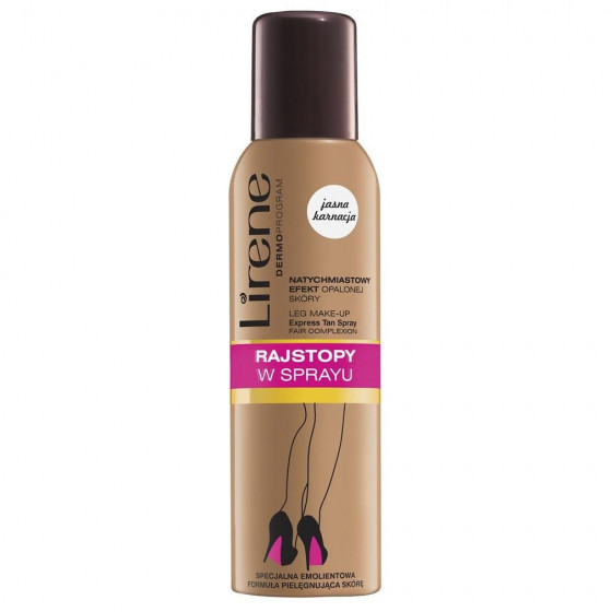 Lirene Leg Make-Up Fair Tan Spray - Спрей-автозасмага для ніг для світлої шкіри