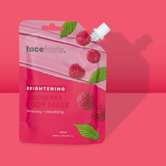 Face Facts Brightening Raspberry Body Mask - Освітлююча маска для тіла "Малина" - 1